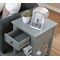 Alaterre Furniture 15.75 W, 15.75 L, 23.75 H, Pine with Composite Wood, Gray ANCT0140 - alternate 5